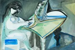 Untitled by Ceri Richards, 1947, mixed media, sold Apr 2024