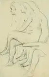 Life Class by Nina Hamnett, pencil, sold Apr 2024