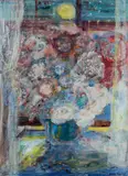 Entitled by Leslie Moore, mixed media, sold Apr 2024