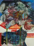 Untitled by Leslie Moore, mixed media, sold Apr 2024