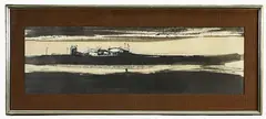 Untitled by Roger Cecil, mixed media, sold Apr 2024