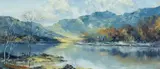 Llyn Crafnant by Charles Wyatt Warren, oil on board, sold Apr 2024