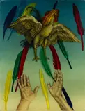 Durer by Alan Salisbury, mixed media and oil, sold Apr 2024