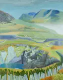 Fron, Towards Snowdonia by Phyllis Knight-Jones, acrylic on canvas, sold Apr 2024