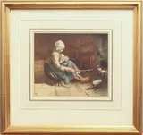 After Bernardus Johannes Blommers by Evert Pieters, 1914, watercolour, sold Apr 2025