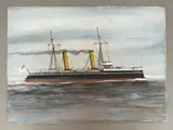 HMS Karakatta Watercolour and by Harry Price, 1907, Watercolour and gouache, sold Apr 2025