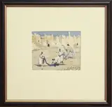 The Dyers of Bakharo by Anzor A. Salye, watercolour, offered Mar 2025