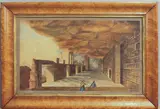 Study of a hilltop monastery by H. Knill, watercolour, offered Mar 2025
