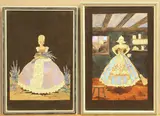 Cinderella a pair by Spaj Atkinson, watercolour, sold Mar 2025