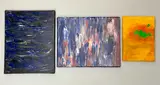 All by Tekla Punyi, 2017, oil on canvas, sold Feb 2025