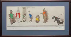 Dirty Dogs of Paris by Arthur Boris Klein, pencil, sold Feb 2025