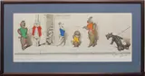 Dirty Dogs of Paris by Arthur Boris Klein, pencil, sold Feb 2025