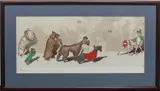 Dirty Dogs of Paris by Arthur Boris Klein, pencil, sold Feb 2025