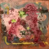 Follow your heart by Rose Feller, 2023, mixed media on canvas, sold Jan 2025