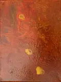 Love 2 by Rose Feller, 2017, mixed media on canvas, sold Jan 2025