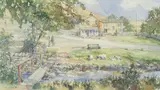 Malham by Barry Claughton, watercolour, offered Jan 2025