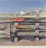 The Groyne by Graham Sendall, print, sold Jan 2025