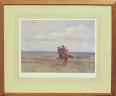 Cantering by Peter Biegel, print, sold Dec 2024