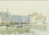 Honfleur by Stephen Weld, 1996, watercolour, offered Nov 2024