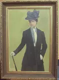 The Suffragette by H. Rutherford, oil on canvas, sold Oct 2024