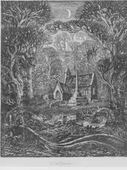 Elegy to the British Elm II by Robin Tanner, etching, sold Aug 2024