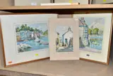 Mousehole, penzance by James Marshall Heseldin, watercolour on paper, sold Mar 2021