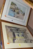 A Cornish harbour view, signed bottom left (signature faded), by James Marshall Heseldin, watercolour on paper, sold Mar 2021