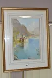 Chillon castle by Henry Richard Beadon Dunne, watercolour on paper, sold Mar 2021