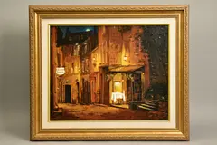 Moonrise at the rodez by Viktor Shvaiko, print, sold Mar 2021