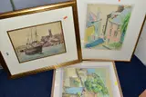 Unsigned but bearing by James Marshall Heseldin, pastel, sold Mar 2021