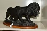 depicting Lions after Alan M Hunt 'Beauty and the Beast' picture by Steve J Winterburn Resin, sculpture, sold Mar 2021