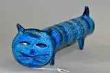 Sculpture by Bitossi 'Rimini Blu' Gatto, sculpture, sold Mar 2021