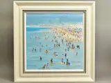 Enjoying the warm waters by Hilary Burnett Cooper, oil on canvas, sold Mar 2021