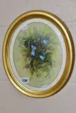 Butterfly and bluebells by Richard Whittlestone, 1990, watercolour on paper, offered Mar 2021