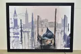 Venetian sunset by Kris Hardy, oil on canvas, offered Feb 2021