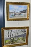 'Morning Star - Newquay Harbour' fishing boats at the Cornish by Wyn Appleford, 1989, watercolor, sold Feb 2021