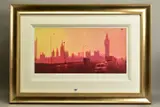 Fifties rush hour by Rolf Harris, print, sold Feb 2021
