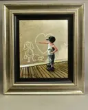 Mums little helper by Keith Proctor, oil on canvas, sold Feb 2021