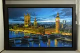 Westminster lights iv by Csilla Orban, oil on canvas, sold Feb 2021