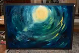 Grace as the ocean by Julie Ann Scott, oil on canvas, sold Feb 2021