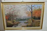 October morn by P. Kilner, 1971, oil on canvas, sold Feb 2021