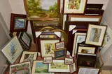 ETC, to include prints on the subjects of hunting with hounds and farming, by Paintings And Prints, oil on canvas, sold Feb 2021