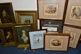 to include six Philip Snow limited edition prints of Saker Falcons and by Paintings And Prints, 1905, oil on board, sold Feb 2021