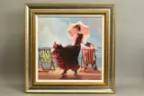 Dancing on the deck by Mark Spain, print, sold Feb 2021