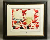 Dancing in love by Mackenzie Thorpe, print, sold Feb 2021
