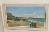 Hayle beach by John Alford, oil on board, sold Jan 2021
