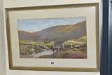 A stream running through a scottish valley by William Sidney Morrish, watercolour on paper, sold Jan 2021