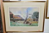 In the farmyard by David Murray R.A. R.S.W., watercolour on paper, sold Jan 2021