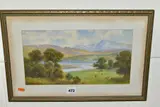 The first depicts cattle by Sydney Watts, watercolor, sold Jan 2021