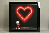 'THE MESSAGE OF LOVE', a limited edition print of a neon heart 73/150, by Doug Hyde, print, sold Jan 2021